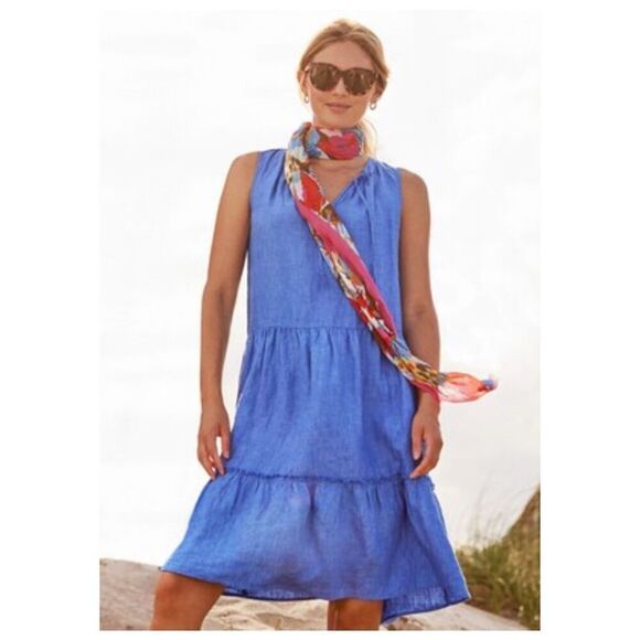 J.Mclaughlin Christa Linen Dress - Picture 1 of 10